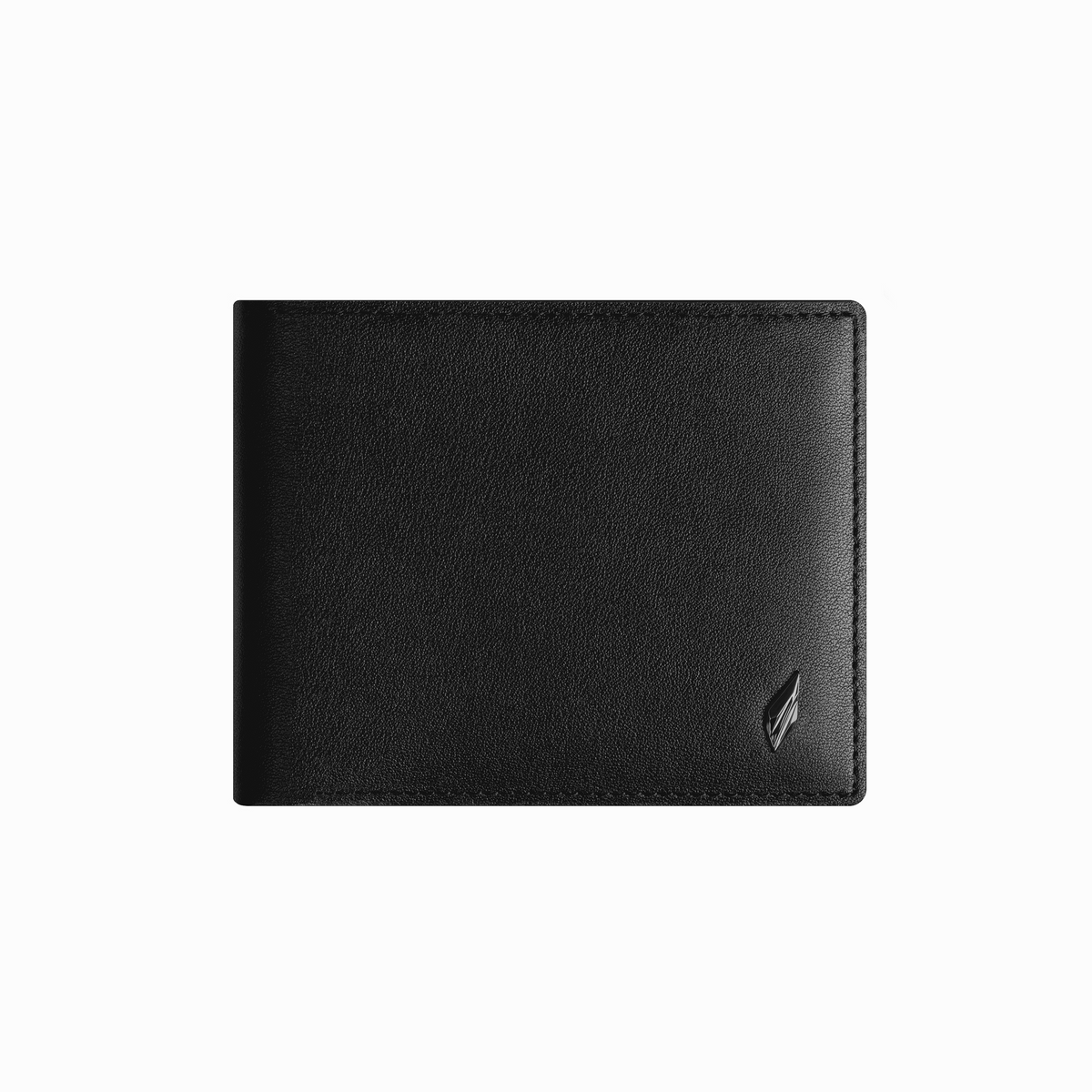 Graphite Lane calfskin bifold, front view